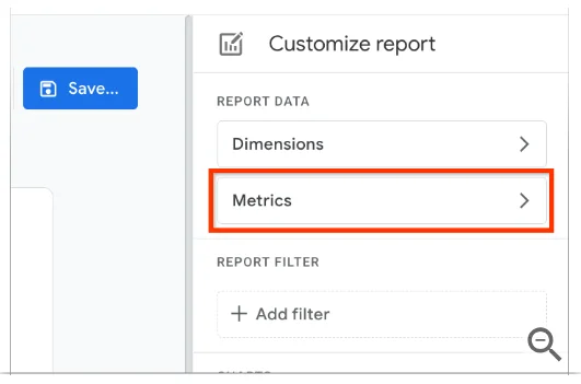 Metrics in GA4