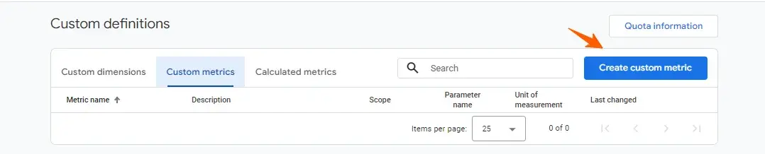 Create custom metrics