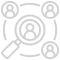 A simplified white envelope icon with a globe, symbolizing global communication or sending emails.