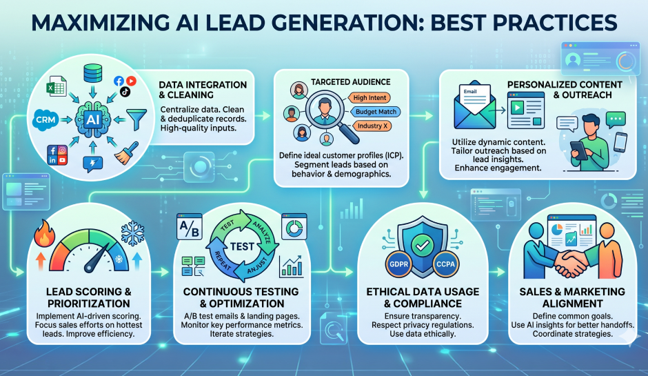 Top 8 Best Practices for Using AI Lead Generation Tools to Improve B2B Outreach and Conversions
