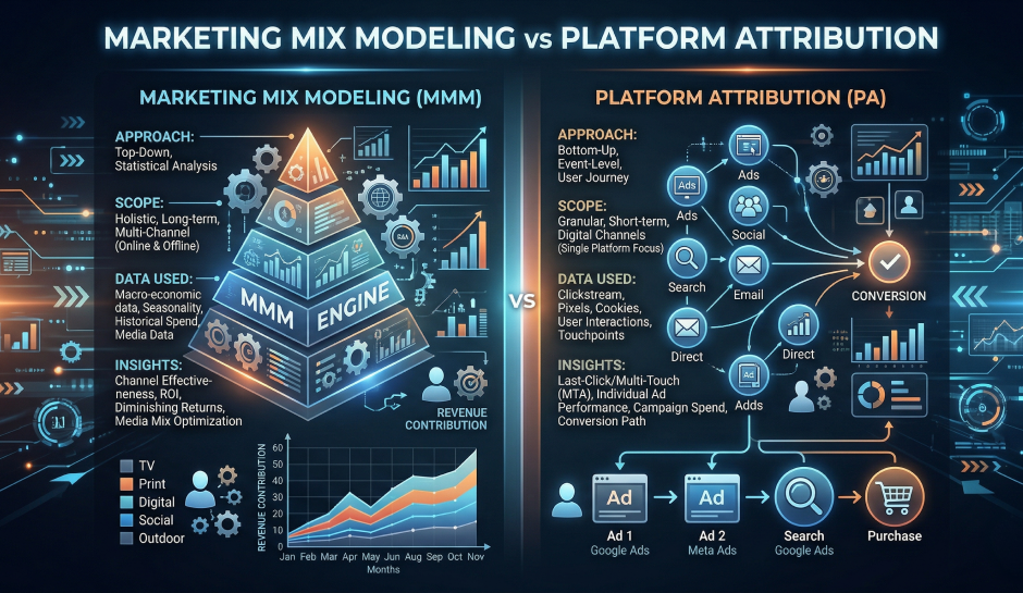 Marketing Mix Modeling vs Platform Attribution: When to Look at the Forest and When to Count the Trees