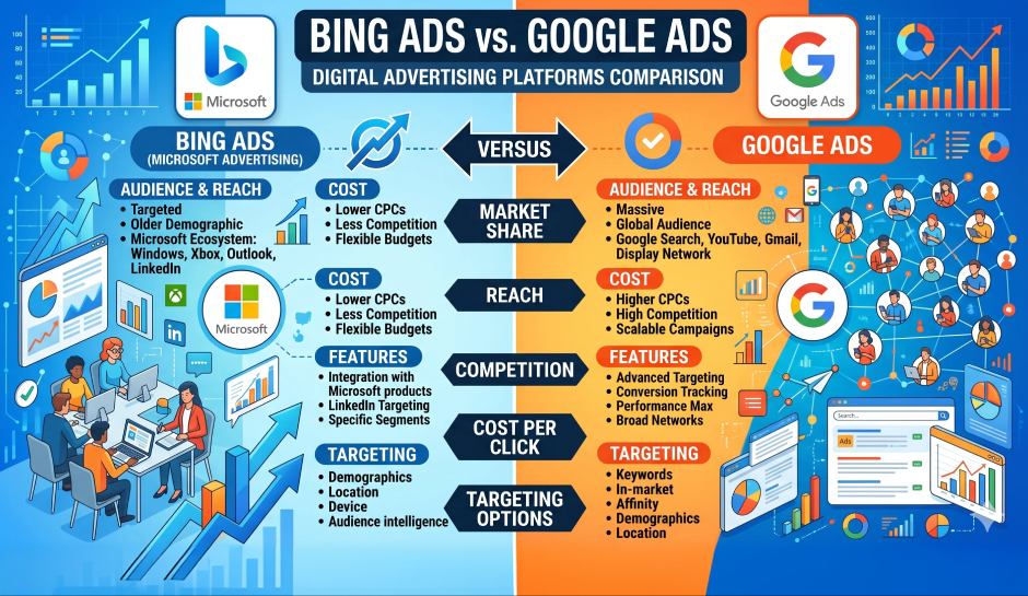 Bing Ads Vs Google Ads: Choosing the Right Platform in 2026