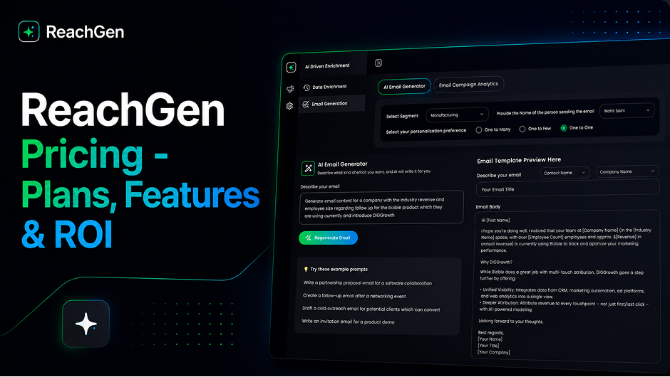 ReachGen Pricing: Plans, Features & ROI